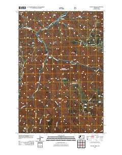 Panjab Creek Washington Historical topographic map, 1:24000 scale, 7.5 X 7.5 Minute, Year 2011