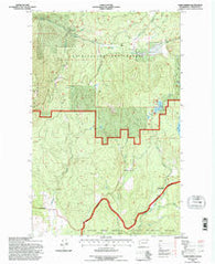 Park Rapids Washington Historical topographic map, 1:24000 scale, 7.5 X 7.5 Minute, Year 1992