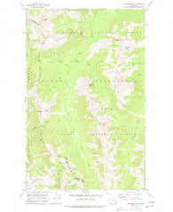 Pasayten Peak Washington Historical topographic map, 1:24000 scale, 7.5 X 7.5 Minute, Year 1969
