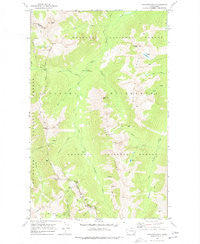Pasayten Peak Washington Historical topographic map, 1:24000 scale, 7.5 X 7.5 Minute, Year 1969