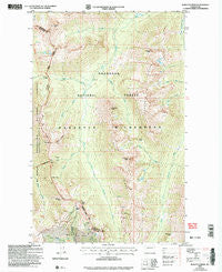Pasayten Peak Washington Historical topographic map, 1:24000 scale, 7.5 X 7.5 Minute, Year 2002