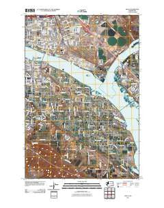 Pasco Washington Historical topographic map, 1:24000 scale, 7.5 X 7.5 Minute, Year 2011