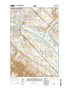 Pasco Washington Current topographic map, 1:24000 scale, 7.5 X 7.5 Minute, Year 2014