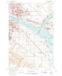Pasco Washington Historical topographic map, 1:24000 scale, 7.5 X 7.5 Minute, Year 1964