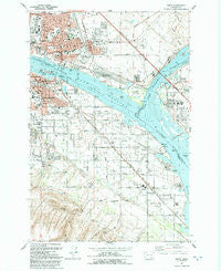 Pasco Washington Historical topographic map, 1:24000 scale, 7.5 X 7.5 Minute, Year 1992