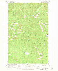 Pass Creek Washington Historical topographic map, 1:24000 scale, 7.5 X 7.5 Minute, Year 1967