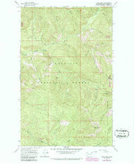 Pass Creek Washington Historical topographic map, 1:24000 scale, 7.5 X 7.5 Minute, Year 1967