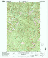 Pass Creek Washington Historical topographic map, 1:24000 scale, 7.5 X 7.5 Minute, Year 1996