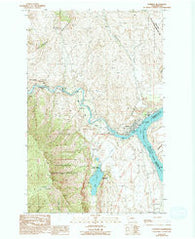 Pateros Washington Historical topographic map, 1:24000 scale, 7.5 X 7.5 Minute, Year 1989