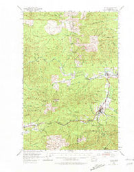 Pe Ell Washington Historical topographic map, 1:62500 scale, 15 X 15 Minute, Year 1953