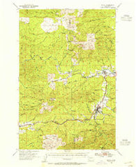 Pe Ell Washington Historical topographic map, 1:62500 scale, 15 X 15 Minute, Year 1953