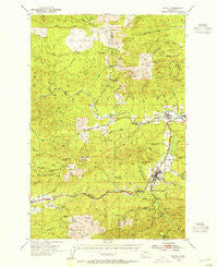 Pe Ell Washington Historical topographic map, 1:62500 scale, 15 X 15 Minute, Year 1953