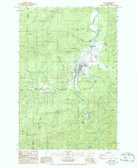 Pe Ell Washington Historical topographic map, 1:24000 scale, 7.5 X 7.5 Minute, Year 1986
