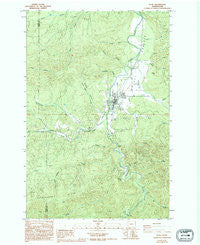 Pe Ell Washington Historical topographic map, 1:24000 scale, 7.5 X 7.5 Minute, Year 1986