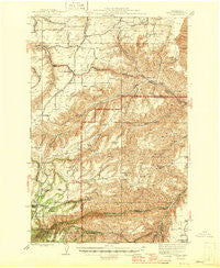 Peola Washington Historical topographic map, 1:62500 scale, 15 X 15 Minute, Year 1946