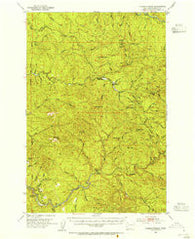 Pigeon Springs Washington Historical topographic map, 1:62500 scale, 15 X 15 Minute, Year 1953