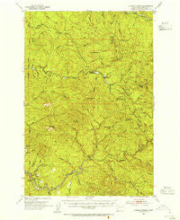 Pigeon Springs Washington Historical topographic map, 1:62500 scale, 15 X 15 Minute, Year 1953