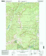 Pinegrass Ridge Washington Historical topographic map, 1:24000 scale, 7.5 X 7.5 Minute, Year 2000