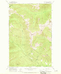 Poe Mountain Washington Historical topographic map, 1:24000 scale, 7.5 X 7.5 Minute, Year 1965