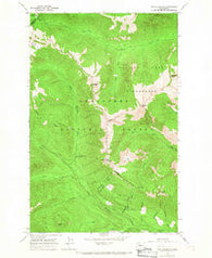 Poe Mountain Washington Historical topographic map, 1:24000 scale, 7.5 X 7.5 Minute, Year 1965