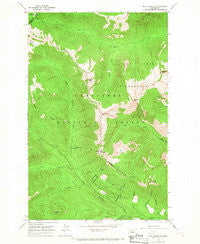 Poe Mountain Washington Historical topographic map, 1:24000 scale, 7.5 X 7.5 Minute, Year 1965