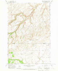 Poisel Butte SE Washington Historical topographic map, 1:24000 scale, 7.5 X 7.5 Minute, Year 1965