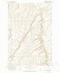 Poisel Butte Washington Historical topographic map, 1:24000 scale, 7.5 X 7.5 Minute, Year 1965