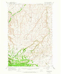 Poisel Butte Washington Historical topographic map, 1:62500 scale, 15 X 15 Minute, Year 1965