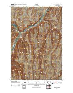 Poisel Butte NW Washington Historical topographic map, 1:24000 scale, 7.5 X 7.5 Minute, Year 2011