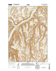 Poisel Butte NW Washington Current topographic map, 1:24000 scale, 7.5 X 7.5 Minute, Year 2014