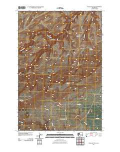 Poisel Butte SE Washington Historical topographic map, 1:24000 scale, 7.5 X 7.5 Minute, Year 2011