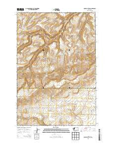 Poisel Butte SE Washington Current topographic map, 1:24000 scale, 7.5 X 7.5 Minute, Year 2013
