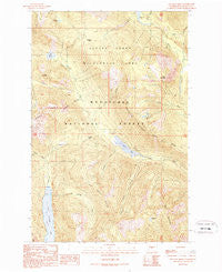 Polallie Ridge Washington Historical topographic map, 1:24000 scale, 7.5 X 7.5 Minute, Year 1989