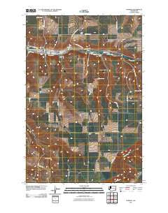 Pomeroy Washington Historical topographic map, 1:24000 scale, 7.5 X 7.5 Minute, Year 2011
