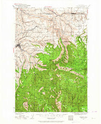 Pomeroy Washington Historical topographic map, 1:125000 scale, 30 X 30 Minute, Year 1937