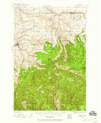 Pomeroy Washington Historical topographic map, 1:125000 scale, 30 X 30 Minute, Year 1937