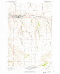 Pomeroy Washington Historical topographic map, 1:24000 scale, 7.5 X 7.5 Minute, Year 1967