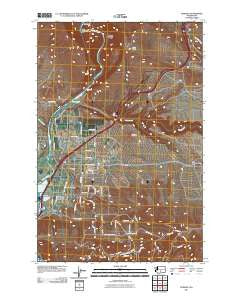 Pomona Washington Historical topographic map, 1:24000 scale, 7.5 X 7.5 Minute, Year 2011