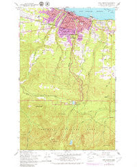 Port Angeles Washington Historical topographic map, 1:24000 scale, 7.5 X 7.5 Minute, Year 1961