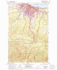 Port Angeles Washington Historical topographic map, 1:24000 scale, 7.5 X 7.5 Minute, Year 1961