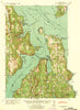 Port Gamble Washington Historical topographic map, 1:62500 scale, 15 X 15 Minute, Year 1940