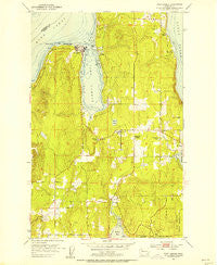 Port Gamble Washington Historical topographic map, 1:24000 scale, 7.5 X 7.5 Minute, Year 1953