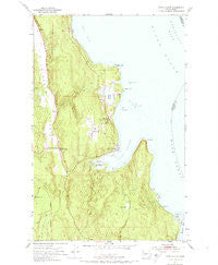 Port Ludlow Washington Historical topographic map, 1:24000 scale, 7.5 X 7.5 Minute, Year 1953