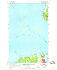 Port Townsend North Washington Historical topographic map, 1:24000 scale, 7.5 X 7.5 Minute, Year 1953