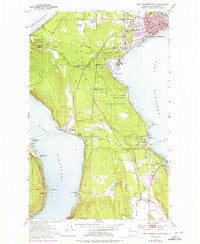 Port Townsend South Washington Historical topographic map, 1:24000 scale, 7.5 X 7.5 Minute, Year 1953