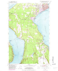 Port Townsend South Washington Historical topographic map, 1:24000 scale, 7.5 X 7.5 Minute, Year 1953