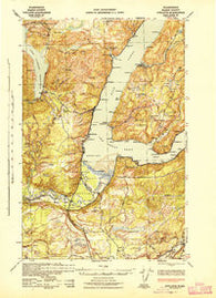 Potlatch Washington Historical topographic map, 1:62500 scale, 15 X 15 Minute, Year 1943