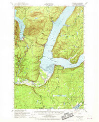Potlatch Washington Historical topographic map, 1:62500 scale, 15 X 15 Minute, Year 1952