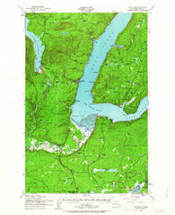 Potlatch Washington Historical topographic map, 1:62500 scale, 15 X 15 Minute, Year 1952