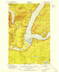 Potlatch Washington Historical topographic map, 1:62500 scale, 15 X 15 Minute, Year 1952